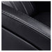 DIR Anode Adjustable Leg Shampoo Chair Close-Up View Of Black Upholstery With Stitching