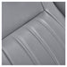 DIR Anode Adjustable Leg Shampoo Chair Close-Up View Of Gray Upholstery With Stitching
