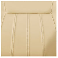 Thumbnail for DIR Anode Salon Shampoo Chairs with Adjustable Leg Close-Up View Of Beige Upholstery With Stitching