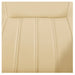 DIR Anode Salon Shampoo Chairs with Adjustable Leg Close-Up View Of Beige Upholstery With Stitching
