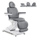 DIR Apollo 4-Motor Heated Medical Spa Chair Gray Variant Front Angled View With Adjustable Headrest Options On White Background
