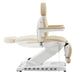 DIR Apollo 4-Motors Thermo Heated Med Spa Treatment Chair Beige Variant Side View Demonstrating Recline Adjustment Range On White Background