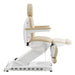 DIR Apollo 4-Motors Thermo Heated Med Spa Treatment Chair Beige Variant Side View Showing Extendable Footrest Positions On White Background