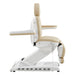 DIR Apollo 4-Motors Thermo Heated Med Spa Treatment Chair Beige Variant Side View Showing Swing-Away Armrest Position On White Background