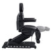 DIR Apollo 4-Motors Thermo Heated Med Spa Treatment Chair Black Variant Side View Showing Extendable Footrest Positions On White Background