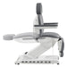 DIR Apollo 4-Motors Thermo Heated Med Spa Treatment Chair Gray Variant Side View Demonstrating Recline Adjustment Range On White Background