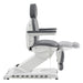 DIR Apollo 4-Motors Thermo Heated Med Spa Treatment Chair Gray Variant Side View Showing Extendable Footrest Positions On White Background
