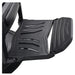 DIR Artura Contemporary Barbershop Chair Black Variant With Close-Up View Of Footrest Platform On White Background