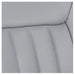 DIR Artura Modern Barber Chair Close-Up View Of Gray Upholstery With Stitching