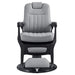 DIR Artura Modern Barber Chair Gray Variant Front View On White Background