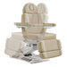 DIR Aurora 4-Motors Swivel Medical Procedure Chair Beige Front View With Swivel Rotation Demonstration On White Background