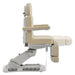 DIR Aurora 4-Motors Swivel Medical Procedure Chair Beige  Side View Demonstrating Leg Rest Recline Adjustment Range On White Background