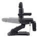 DIR Aurora 4-Motors Swivel Medical Procedure Chair Black Side View Demonstrating Backrest Recline Adjustment Range On White Background
