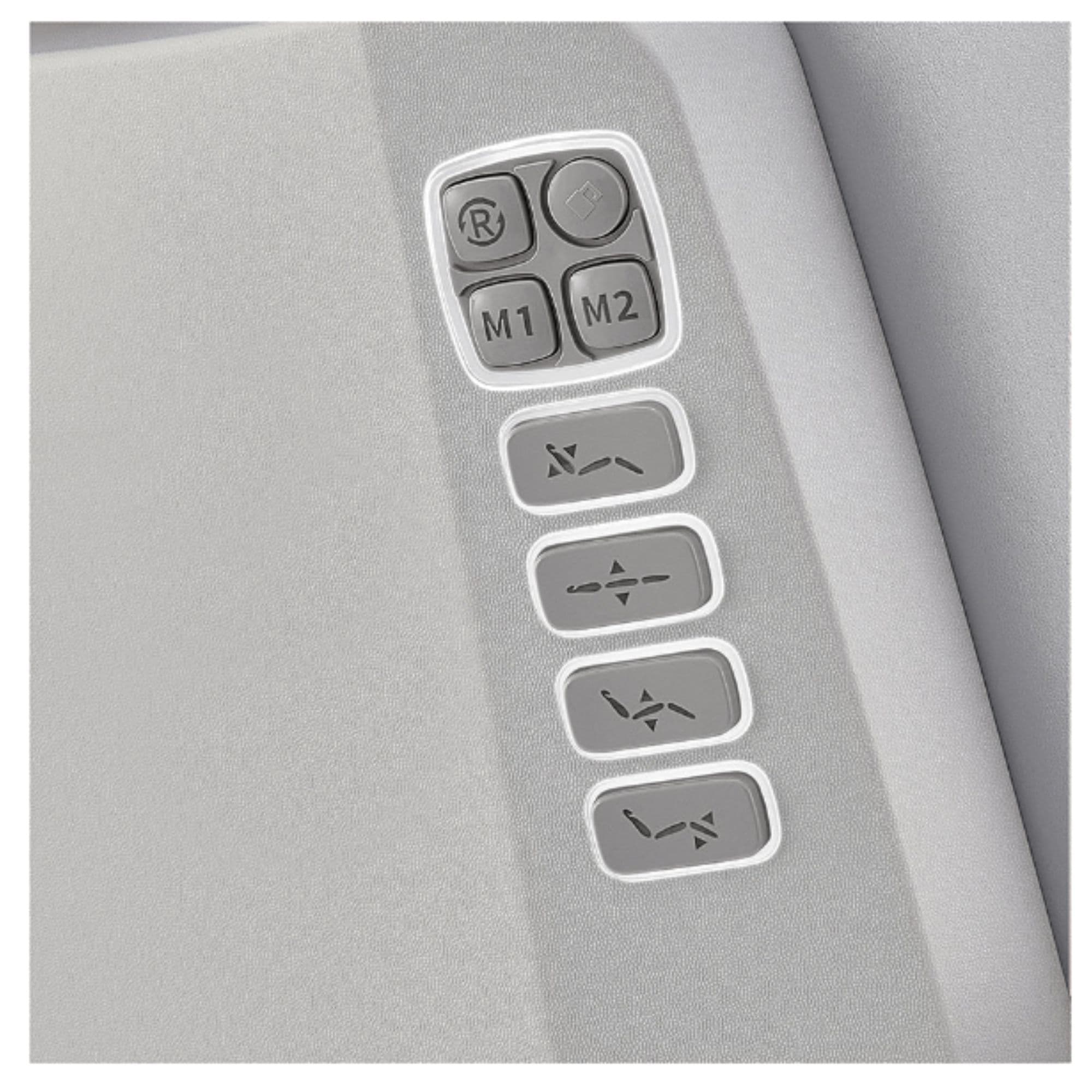 DIR Aurora 4-Motors Swivel Medical Procedure Chair Close-Up View Of Built-in Controls For Gray Variant