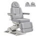 DIR Aurora 4-Motors Swivel Medical Procedure Chair Gray Front Angled With Removable Face Cushion On White Background