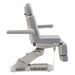 DIR Aurora 4-Motors Swivel Medical Procedure Chair Gray Side View Demonstrating Adjustable Armrest On White Background