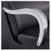 DIR Beckman Adjustable Salon Shampoo Unit Close-Up View Of Armrest Design With Black Upholstery