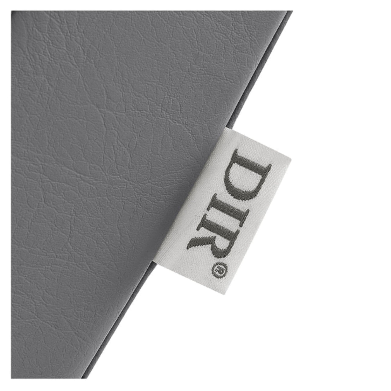 DIR Beckman Salon Shampoo Unit with Adjustable Seat Close-Up View Of Gray Upholstery With Brand Name