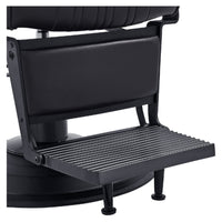 Thumbnail for DIR Belgrano Classic Barber Chair Black Variant With Close-Up View Of Footrest Platform On White Background