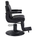 DIR Belgrano Classic Barber Chair Vintage Black Variant Side View On White Background