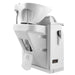 DIR Bella III Reclining Massage Shampoo Chair White Rear View With White Single Assembly On White Background
