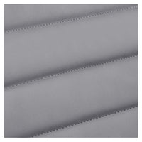 Thumbnail for DIR Bella V Gold Salon Shampoo Massage Chair Close-Up View Of Gray Upholstery With Angled Horizontal Stitched