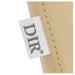 DIR Bella V Gold Salon Shampoo Massage Chair Close View Of Beige Upholstery With Brand Name