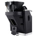 DIR Bella V Recline Massage Salon Shampoo Station Black On Rear Angled View With Sink Assembly