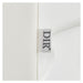 DIR Bella V Titanium Electric Massage Reclining Backwash Shampoo Chair Close-Up View Of Material With Brand Name