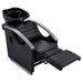 DIR Bella V Titanium Electric Massage Reclining Backwash Shampoo Chair Top Angled View With Extended Leg Rest