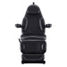 DIR Bellucci 3-Motors Electric Treatment Chair Black Front View With Face Cushion On White Background