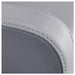 DIR Callisto Electric Shampoo Station Gray Faux Leather With Close-Up View Of Stitches