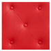 DIR Cavalier Golden Barber Chair Close-Up View Of Diamond Tufted Red Upholstery Pattern