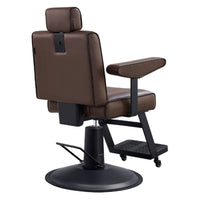 Thumbnail for DIR Dainty Reclining Chairs Brown Variant Rear Angled View On White Background