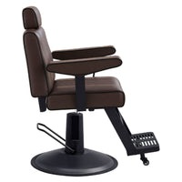 Thumbnail for DIR Dainty Reclining Chairs Brown Variant Side View On White Background