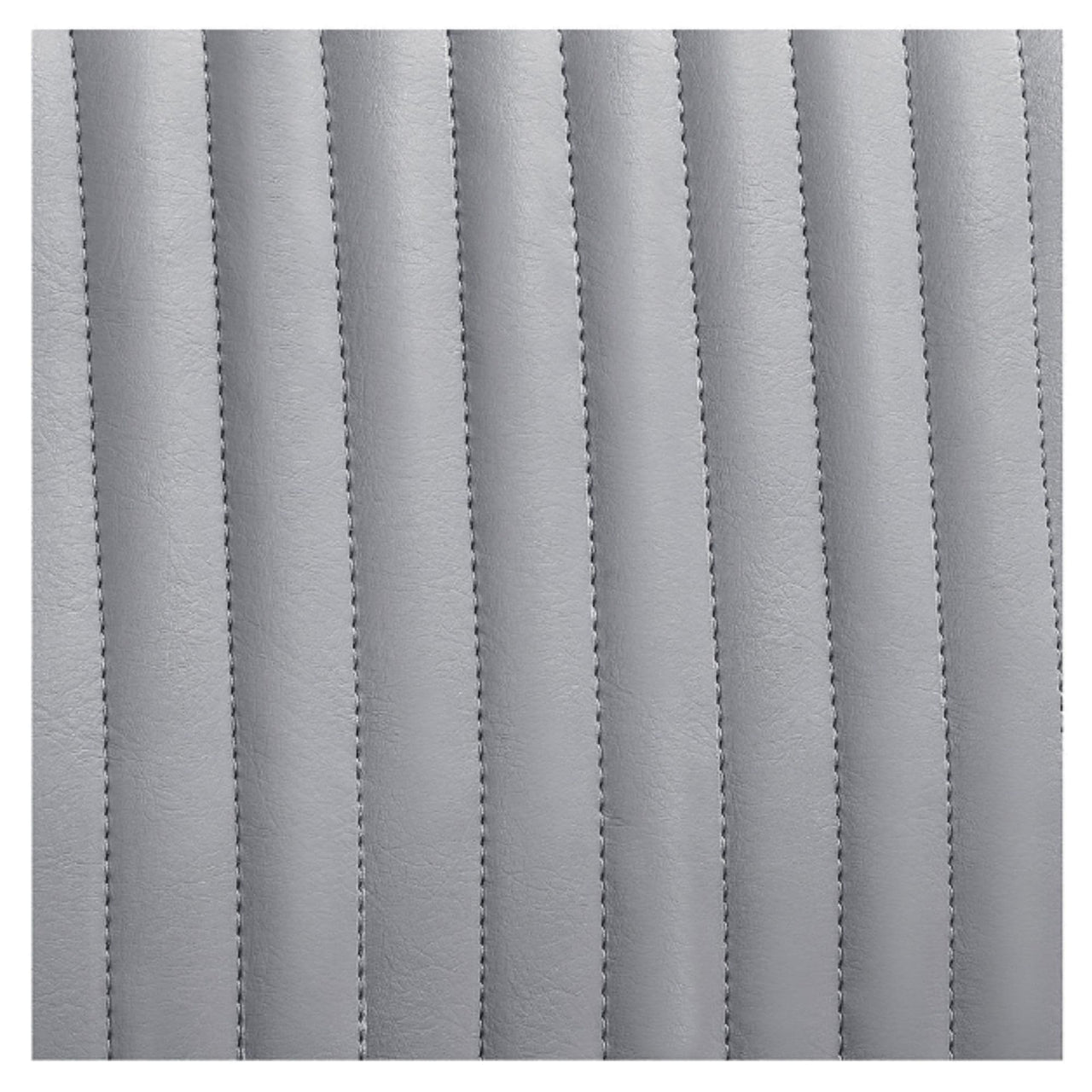 DIR Dainty Reclining Chairs Close-Up View Of Gray Upholstery With Vertical Stitching