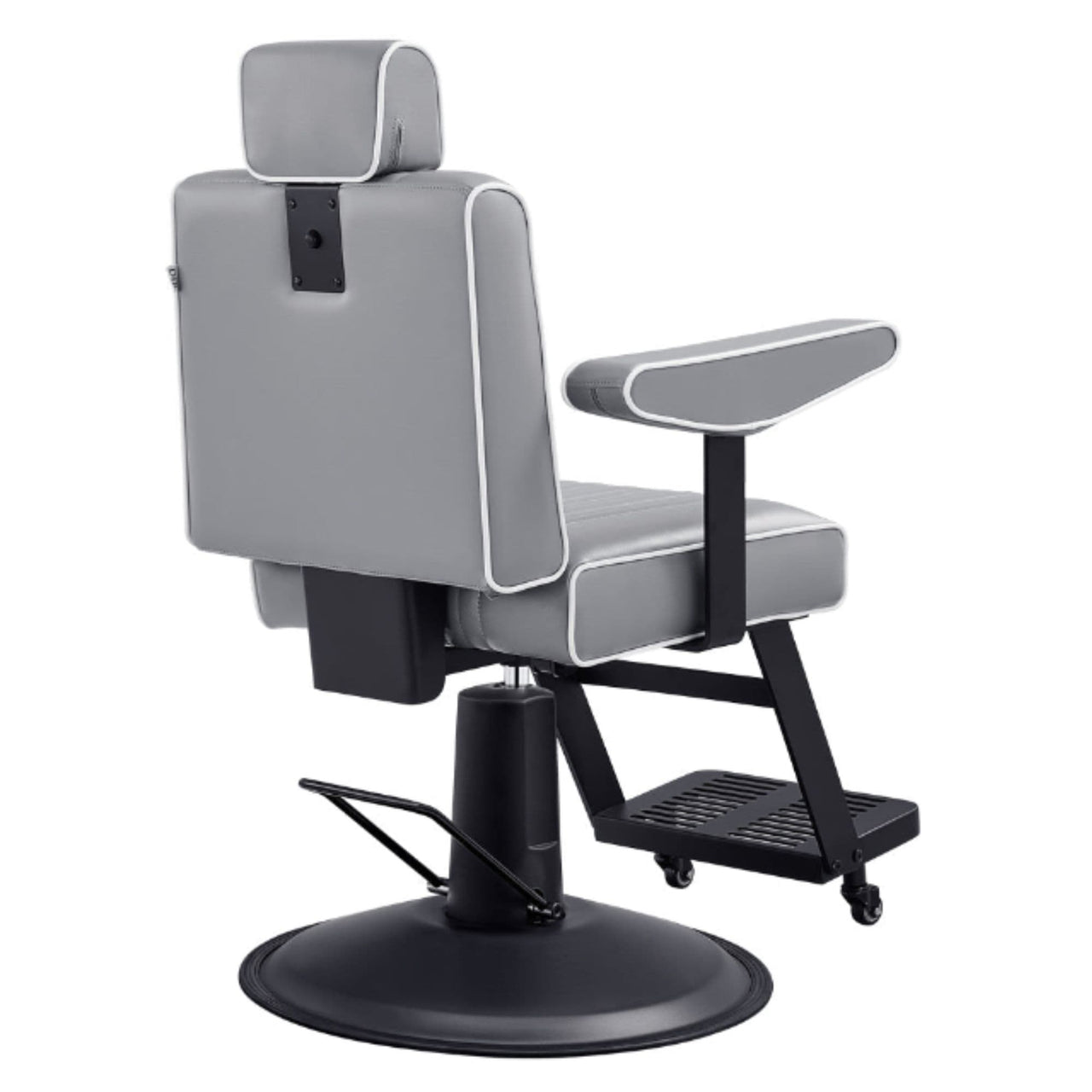 DIR Dainty Reclining Chairs Gray Variant Rear Angled View On White Background