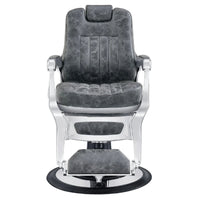 Thumbnail for DIR Esquire Reclining Barber Chairs Vintage Black Variant Black Variant Front View On White Background