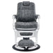 DIR Esquire Reclining Barber Chairs Vintage Black Variant Black Variant Front View On White Background