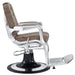 DIR Esquire Reclining Barber Chairs Vintage Brown Variant Side View On White Background