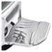 DIR Esquire Reclining Barbershop Chair Vintage Black Variant With Close-Up View Of Footrest Platform On White Background