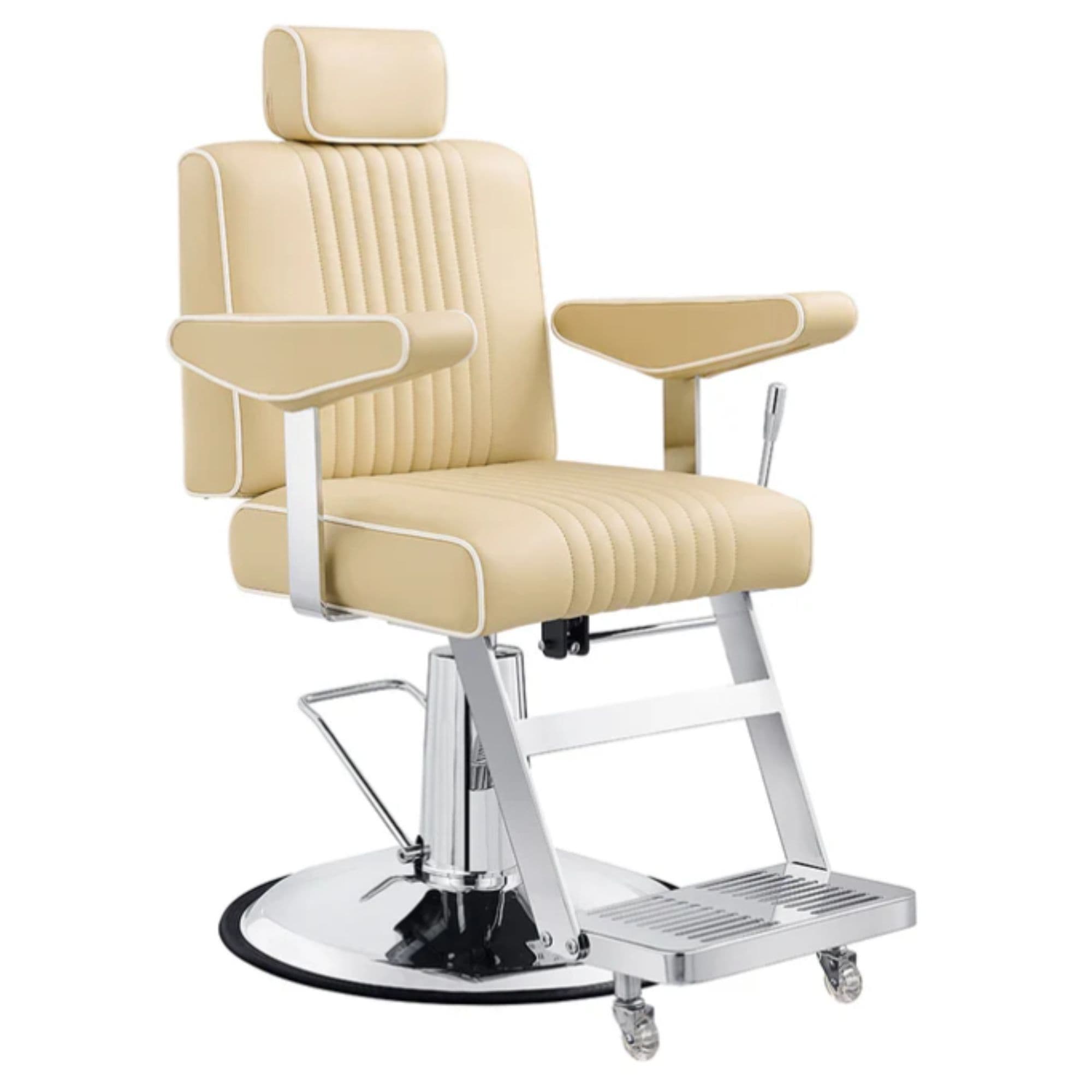 DIR Executive All Purpose Reclining Chair Beige Variant Front Angled View On White Background