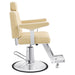 DIR Executive All Purpose Reclining Chair Beige Variant Side View On White Background