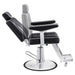 DIR Executive All Purpose Reclining Chair Black Variant Side View Demonstrating Swing Adjustment On White Background