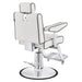 DIR Executive All Purpose Reclining Chair White Variant Rear Angled View On White Background