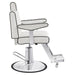 DIR Executive All Purpose Reclining Chair White Variant Side View On White Background