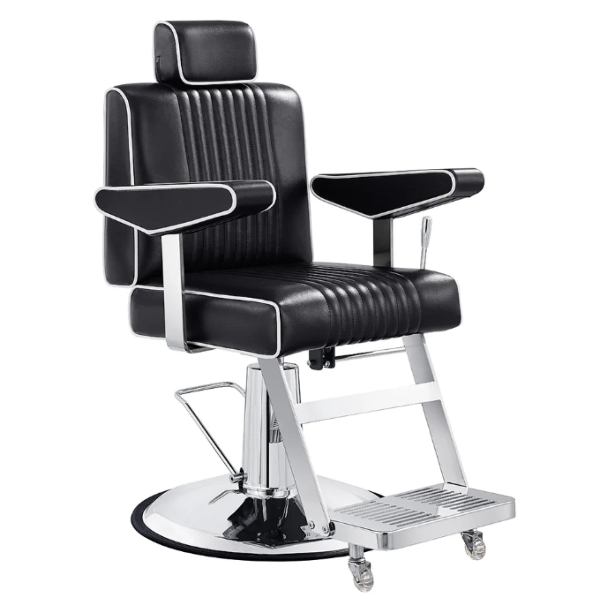DIR Executive All Purpose Salon Recliner Black Variant Front Angled View On White Background