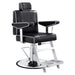 DIR Executive All Purpose Salon Recliner Black Variant Front Angled View On White Background