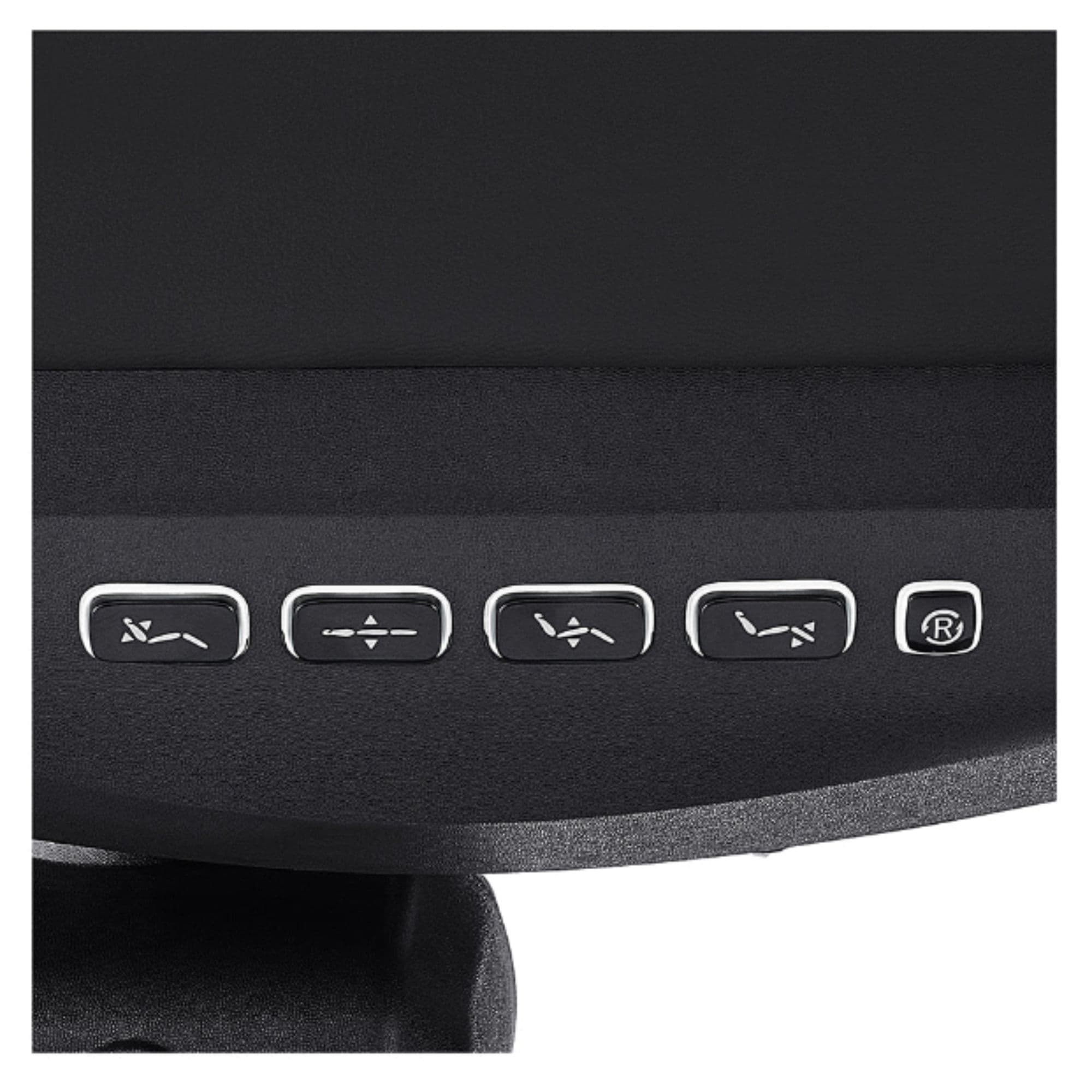 DIR Geneva 4-Motor Gynecology Exam Table Close-Up View Of Integrated Side Control Buttons For Black Variant