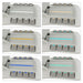 DIR Geneva 4-Motors Exam Table with Stirrups - OB GYN Close-Up View Of LED Accent Lighting Color Selections For White Variant
